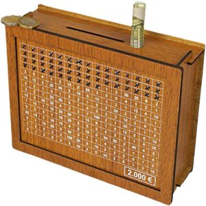 Wooden Money Bank. কাঠের তৈরি মানি ব্যাংক